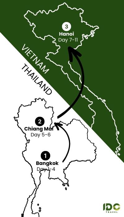 11 days in Vietnam and Thailand from Bangkok