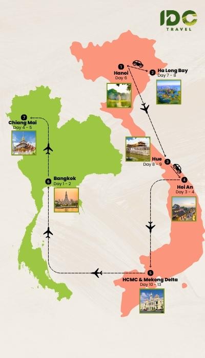 14 days in vietnam and thailand highlight tour