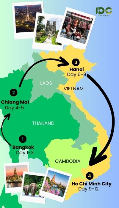 12 days in Vietnam and Thailand from Bangkok