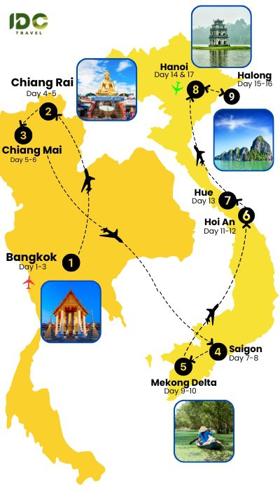 Authentic experience in Vietnam and Thailand in 17 days