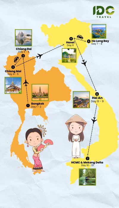 13 days in vietnam and thailand highlight tour