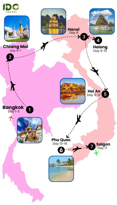 17 days honeymoon trip to Vietnam and Thailand