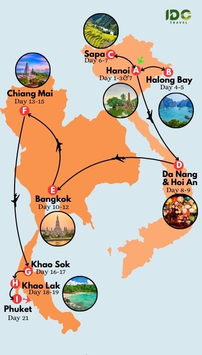 21 Days Vietnam – Thailand From the City to the Mountain