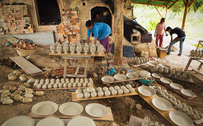 A pottery village in Kompong Chhnang