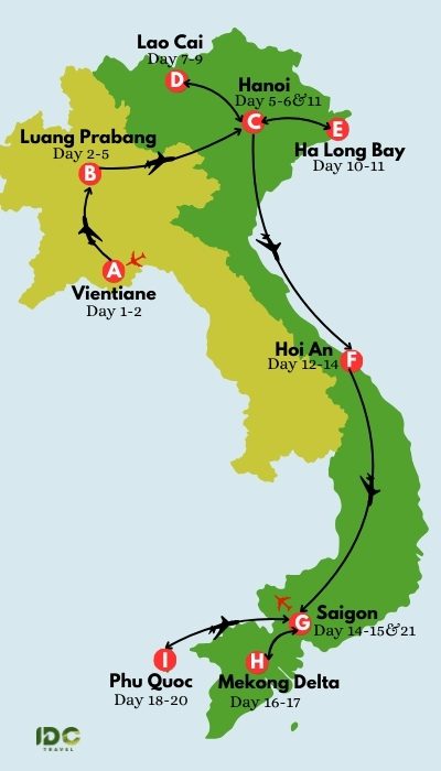 Authentic and Relaxing Trip to Laos and Vietnam in 21 Days