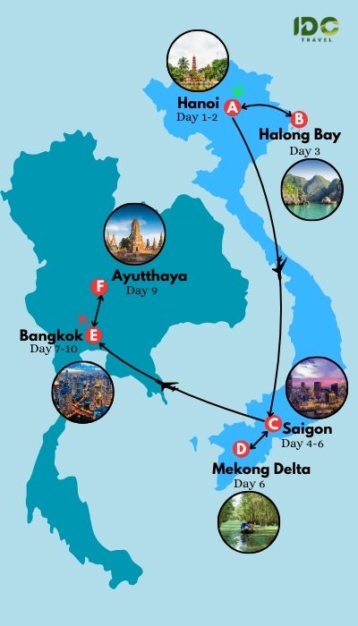 A Vibrant Cultural Exploration of Vietnam and Thailand in 10 Days