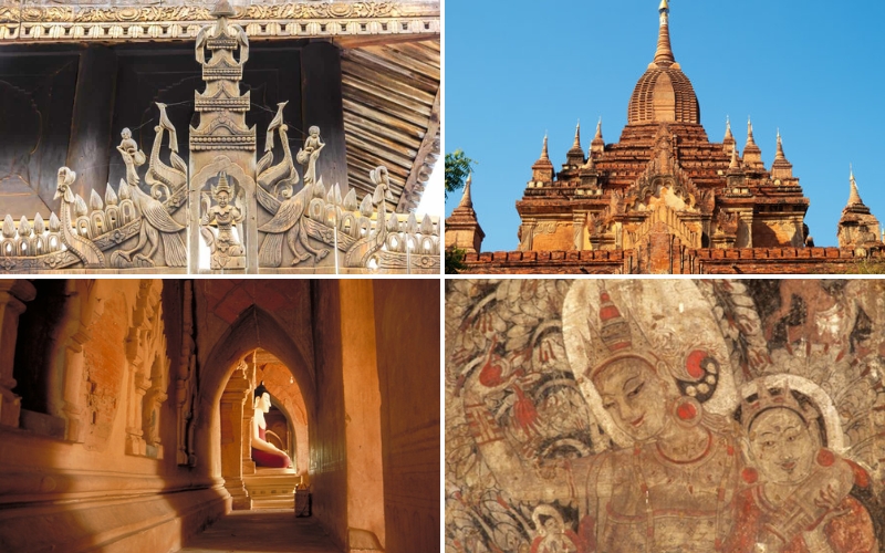 Bagan architecture is influenced by many countries