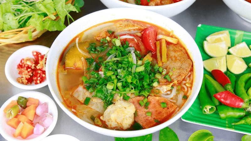 Bun Cha Ca- Fried Fish Cake Noodle Soup