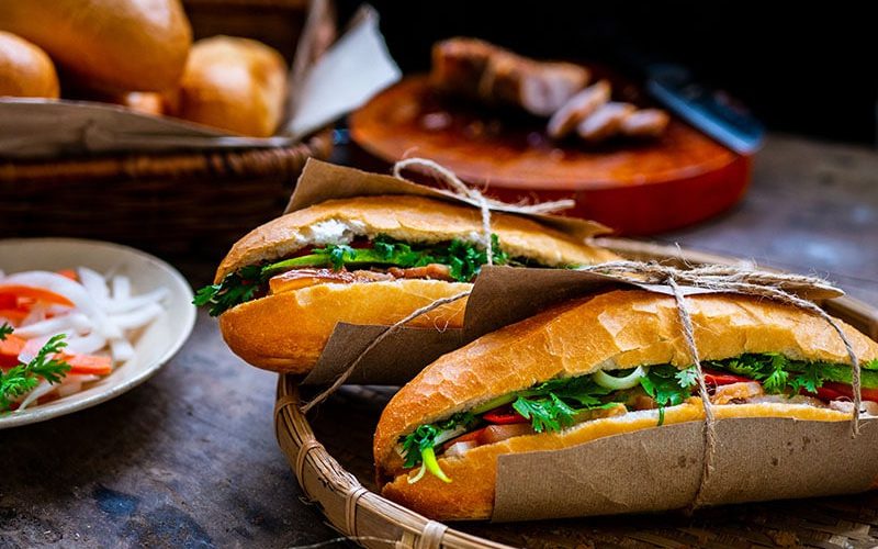 Banh mi -street food loved by both children and adults