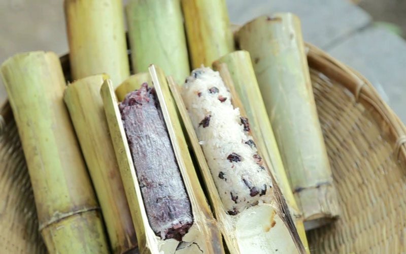 Cambodian bamboo sticky rice