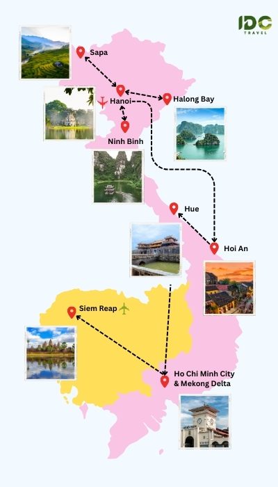 Complete 16 Days in Vietnam and Cambodia