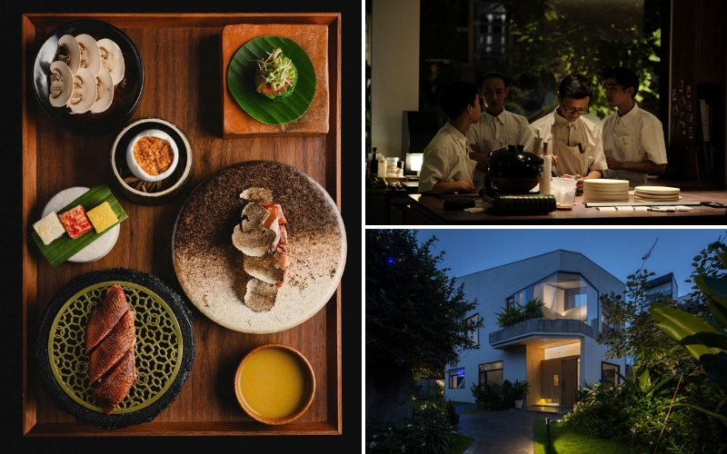Inside CieL Restaurant: a sleek, open-concept dining space where refined dishes blending French technique with Vietnamese ingredients