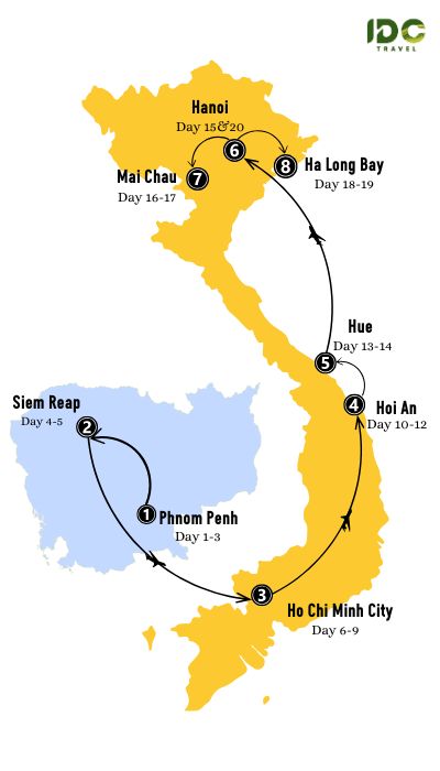 Discover Best of Cambodia and Vietnam in 20 Days