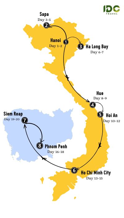 Discover Beauty of Vietnam and Cambodia in 20 Days