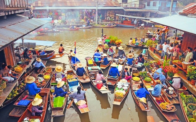 Damnoen Sudak Floating Market