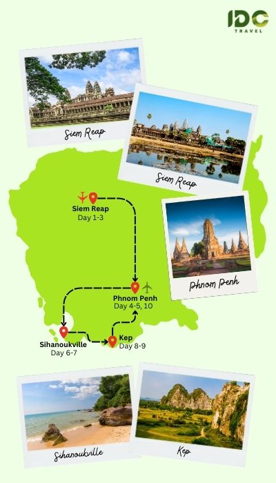 Explore Cambodia in 10 Days with Shrines and Shores