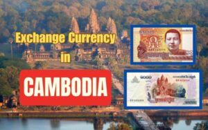 a thumbnail consisting of the text exchange currency in Cambodia and two images of Cambodian banknotes