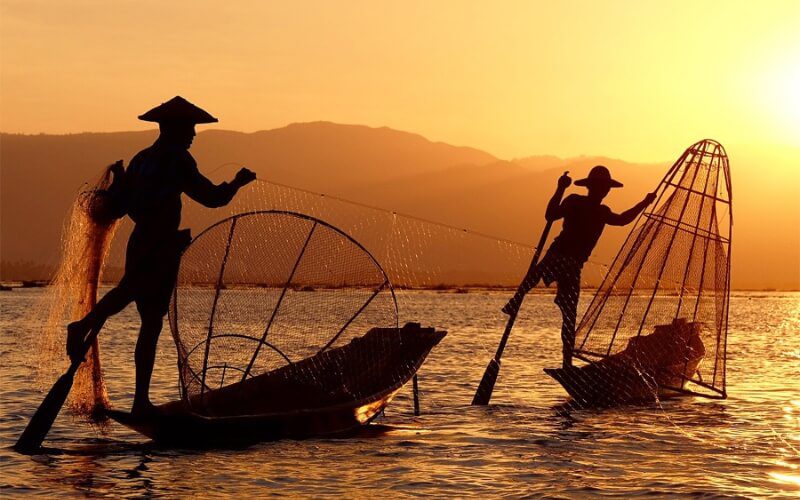 Fishermen in Inle Lake