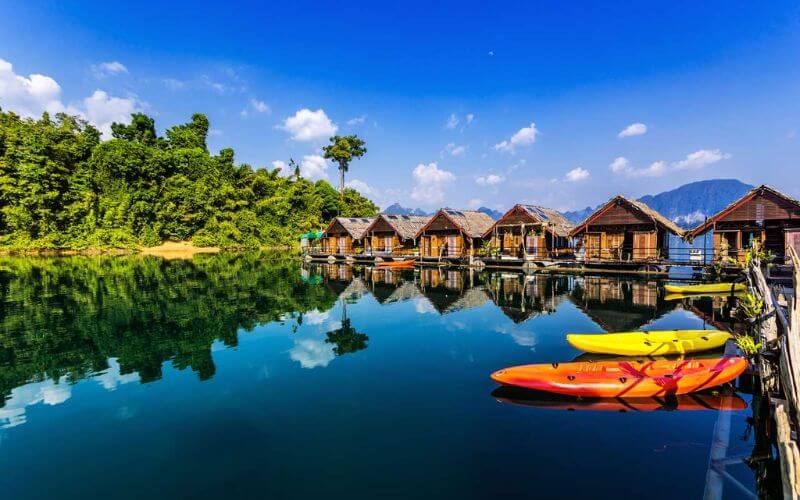 FLoating Bungalows on Cheow Lan Lake