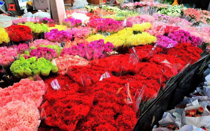 Famous flower market, Pak Khlong Talat
