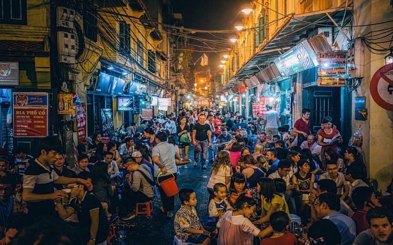 A corner of Ta Hien Street- Hanoi