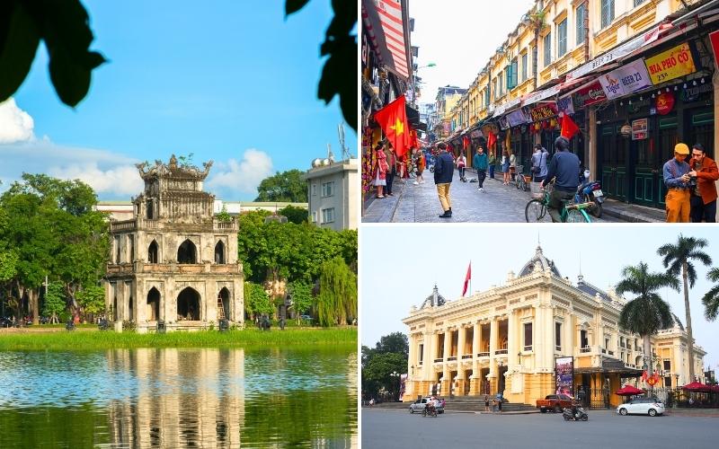 Hoan Kiem Lake - Hanoi Old Quarter - Hanoi Opera House