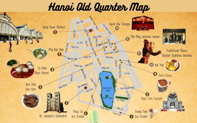 Hanoi Old Quarter Map