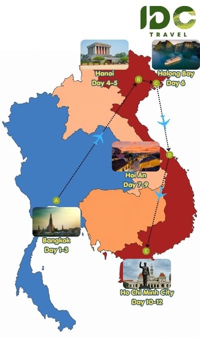 Itinerary 2_ Bangkok Hanoi Halong Hoi An Ho Chi Minh City 12 days