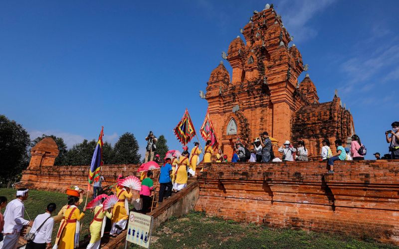 Kate Festival at Poklong Garai Cham Towers in Phan Rang, Ninh Thuan, celebrating Cham culture and traditions