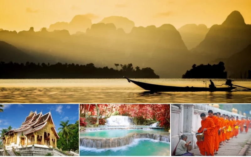 Lush landscapes and cultural charm in Luang Prabang in May