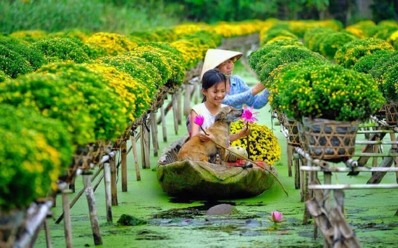 Mekong Delta Flower Market