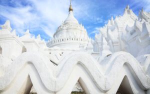 Myatheindan Pagoda– The White Temple in Mingun Mandalay