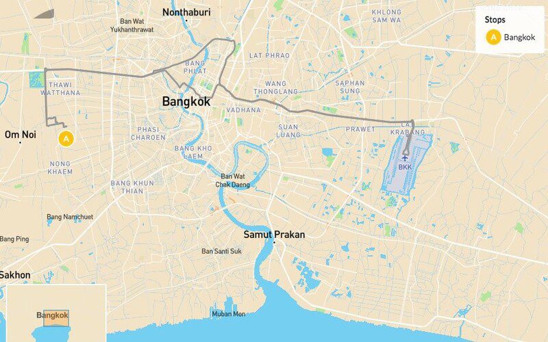 Bangkok Highlights Tour In 5 Days Trip Planner Map
