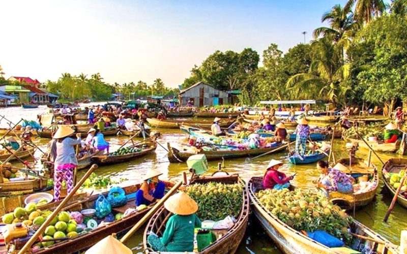 wide selection of different Mekong sightseeing tours of the day from ho chi minh city