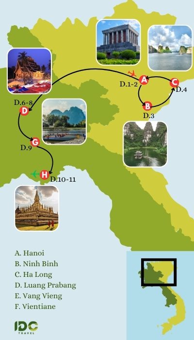 Northern Vietnam and Laos in 11 days