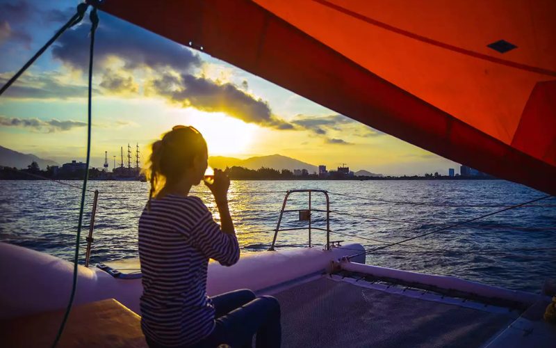 Nha Trang Bay at sunset