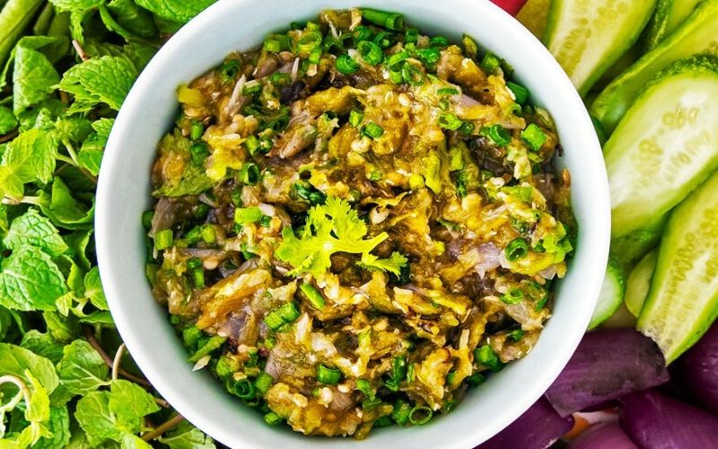 Nam Prik Noom (Roasted Green Chili Dip)