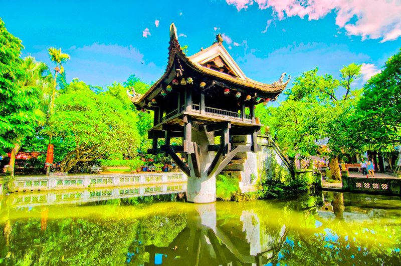 One Pillar Pagoda in Hanoi, a treasure of architecture