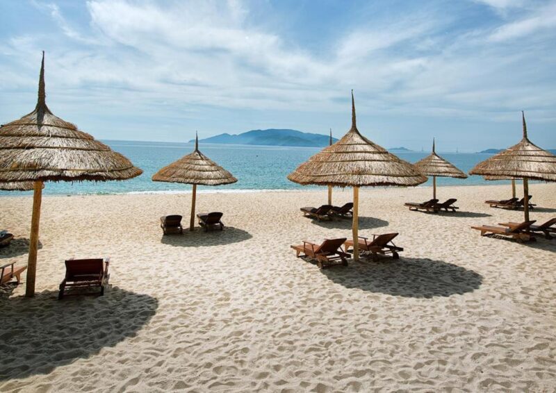 Relaxing on Nha Trang beach