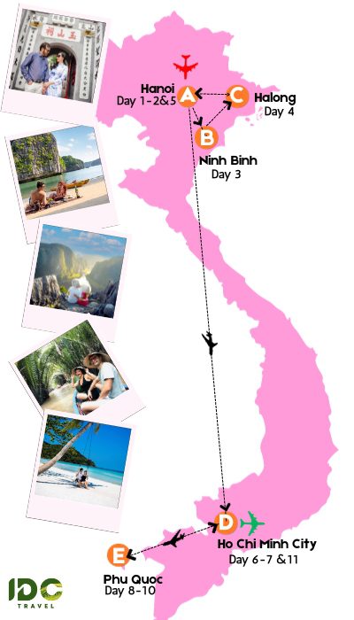 Romantic honeymoon in Vietnam 11 days