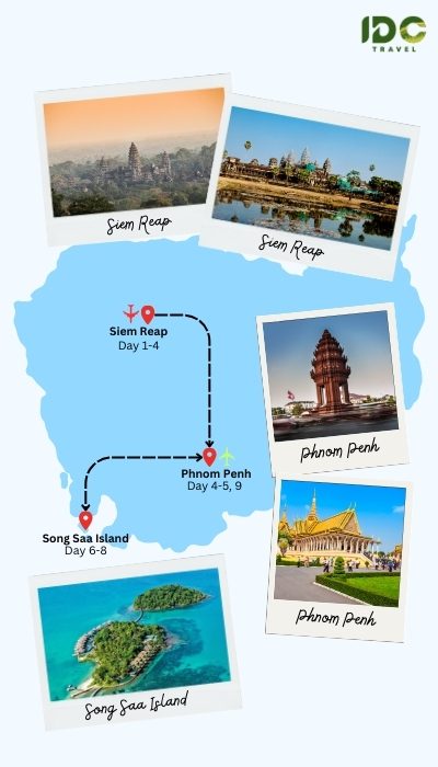 Relaxing in Cambodia in 9 Days