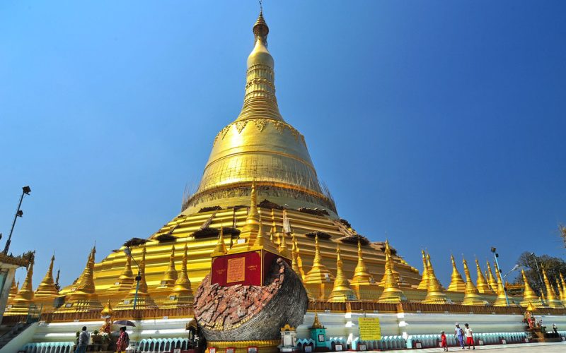 Shwemawdaw Pagoda in Bago, Myanmar