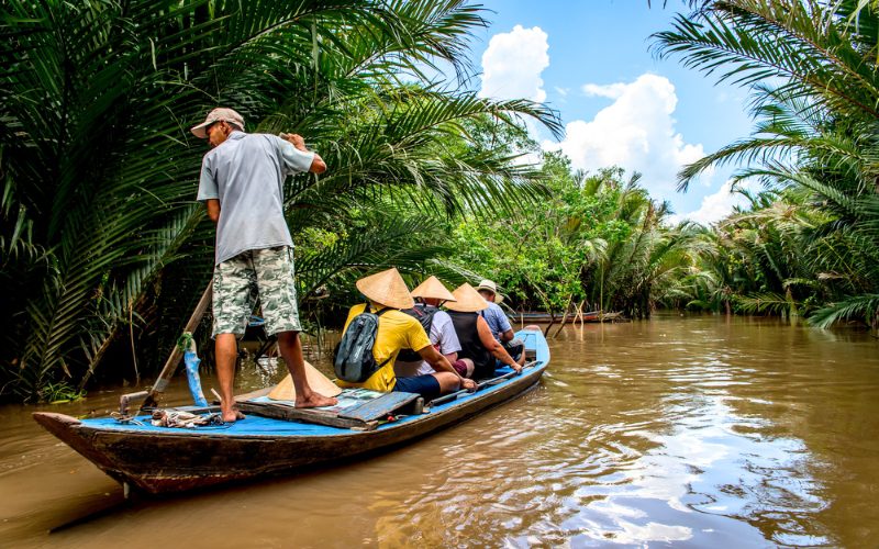Sampan ride in My Tho