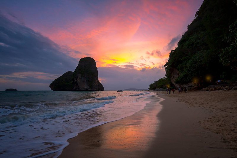 Sunset at Phra Nang Cave Beach