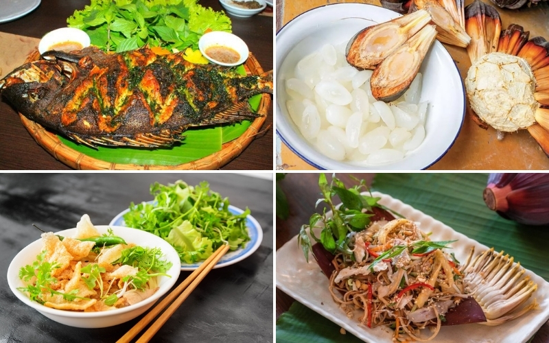 Savor authentic local dishes after your coconut forest adventure
