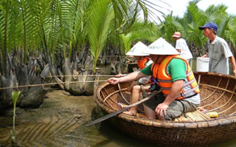 Try your hand at traditional fishing in the heart of the coconut forest