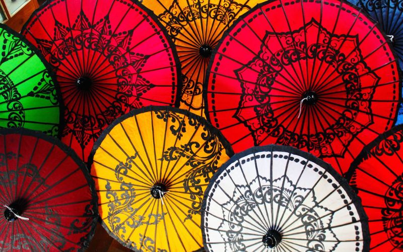 Traditional umbrellas of Myanmar
