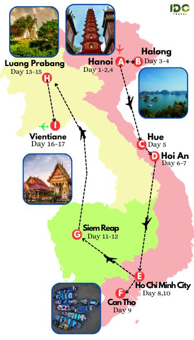 Tour to Vietnam, Cambodia and Laos in 17 days