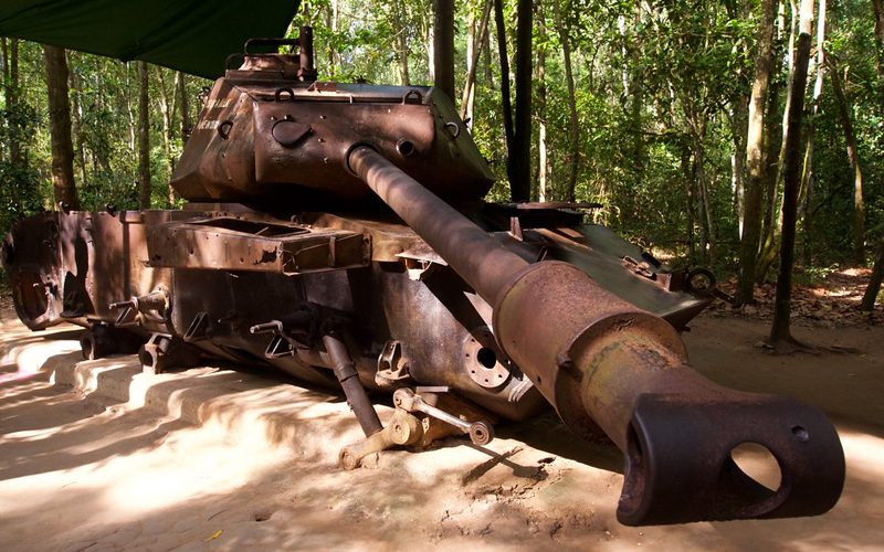 Tanks in Cu Chi Tunnels