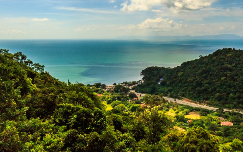 The panoramic view of Kep from Sunset Rock Viewpoint